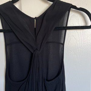 BCBG Maxazria Women's Sheer Style Black Tank Top Size XXS